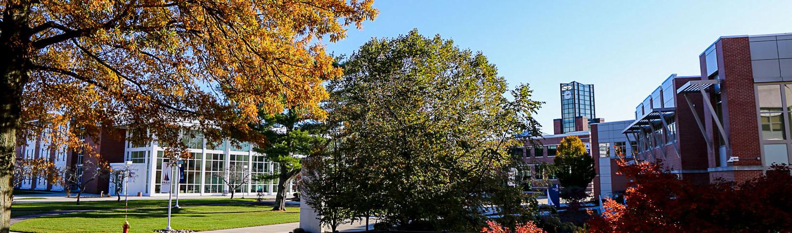 Ocean County College campus in the fall